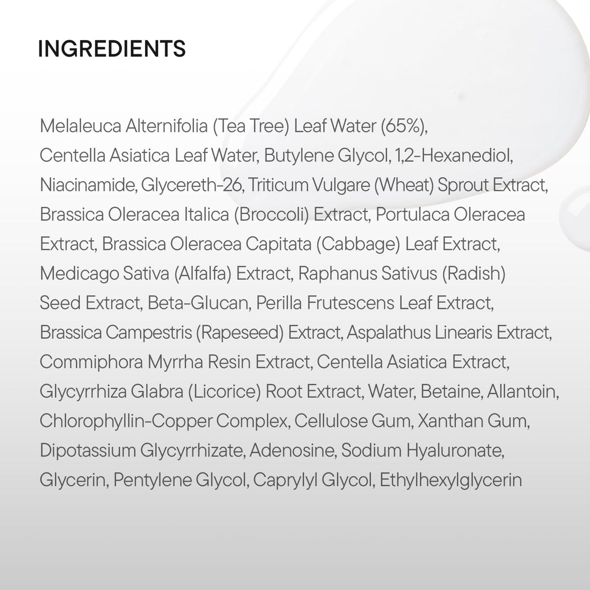 IUNIK Tea Tree Relief Serum packaging details