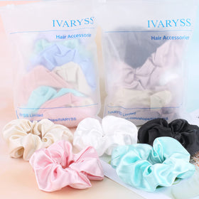 IVARYSS Satin Cute Scrunchies packaging front view