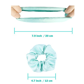 IVARYSS Satin Cute Scrunchies showing various vibrant colours