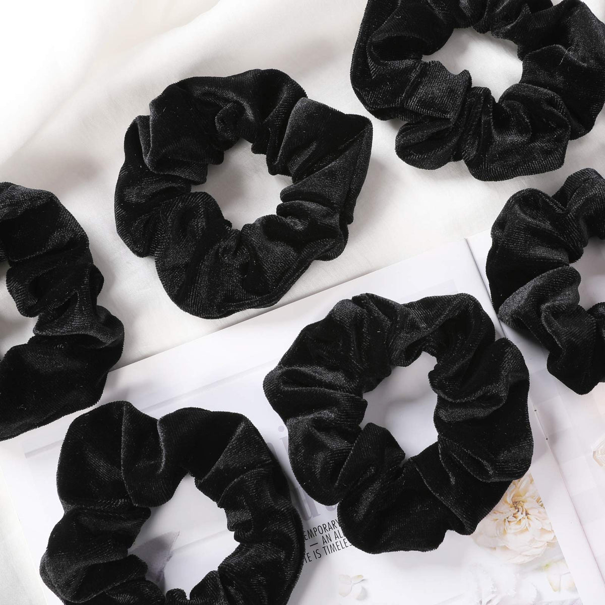 IVARYSS scrunchies displayed with packaging