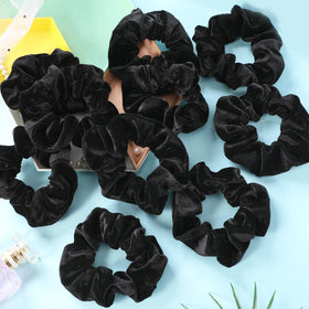 IVARYSS Velvet Scrunchies on a hair tie holder