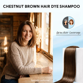 Ivnil Chestnut Brown Hair Dye Shampoo back view