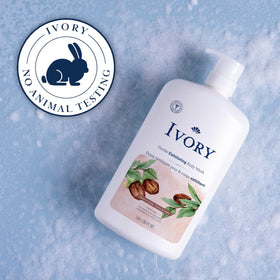 Ivory Body Wash with natural ingredients display