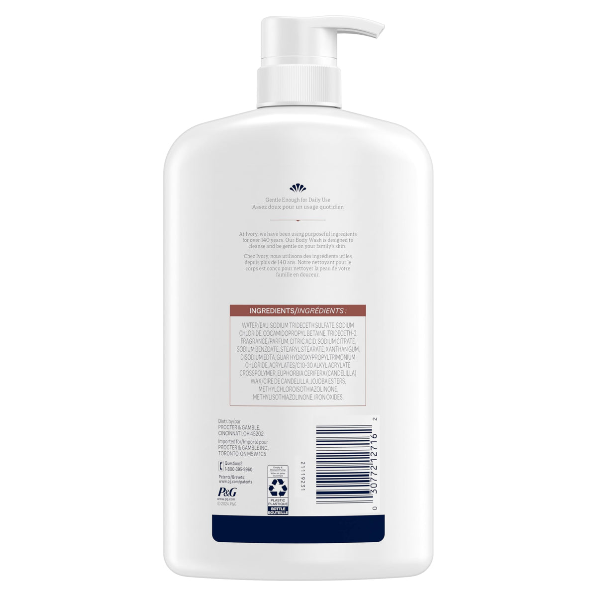 Ivory Body Wash with soft foam lather