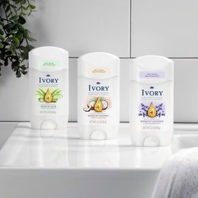 Ivory Gentle Deodorant Coconut Scent texture close-up