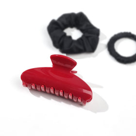 Ivyu Cherry Red Hair Claw Clip on a vanity