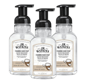 J.R. Watkins Coconut Foam Hand Soap dispenser front view