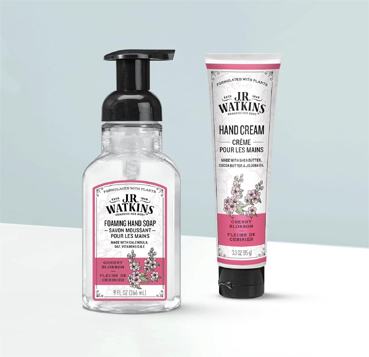 J.R. Watkins Foam Hand Soap 9 fl oz Cherry Blossom packaging