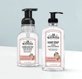 J.R. Watkins Foam Hand Soap 9 fl oz label close-up