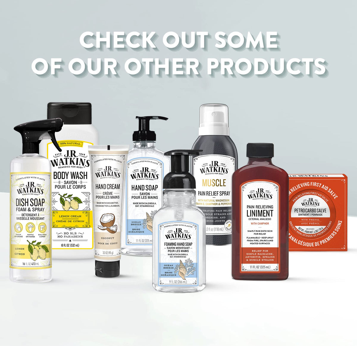 J.R. Watkins Foam Hand Soap in a modern kitchen setting