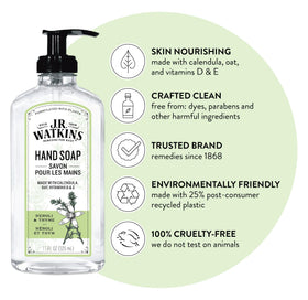 J.R. Watkins Gel Hand Soap 3 Pack Neroli & Thyme back view