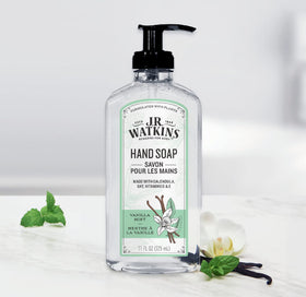 J.R. Watkins Gel Hand Soap 3 Pack Vanilla Mint side view