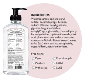 J.R. Watkins Gel Hand Soap packaging details