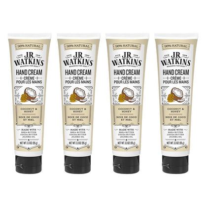 J.R. Watkins Hand Cream Coconut 3.3 oz front view