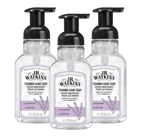 J.R. Watkins Lavender Foam Hand Soap 3 Pack front view
