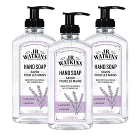 J.R. Watkins Lavender Gel Hand Soap 3 pack front view