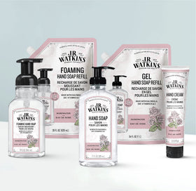 J.R. Watkins Moisturizing Foam Hand Soap 3 Pack, Rose scent side view