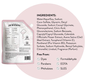 J.R. Watkins Moisturizing Foam Hand Soap refill in a kitchen setting