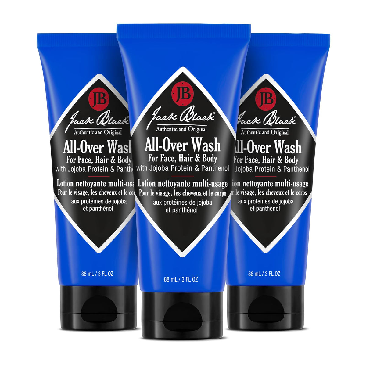 Jack Black All Over Wash 3 Fl Oz front view with Citrus, Mint & Oakmoss scent