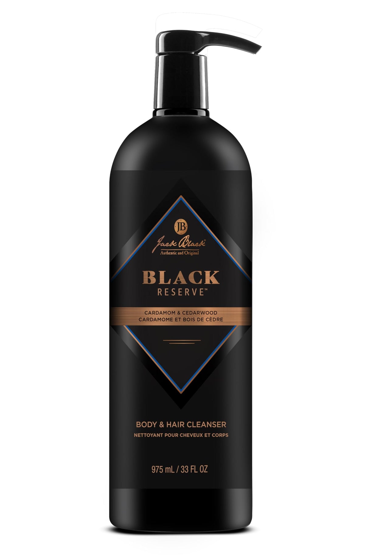 Jack Black Black Reserve Body & Hair Cleanser 33 Fl Oz front view