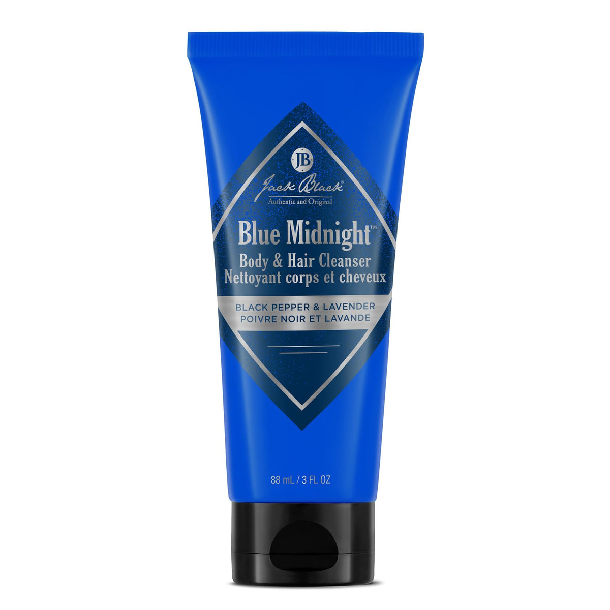 Jack Black Blue Midnight Body & Hair Cleanser 3 Fl Oz front view