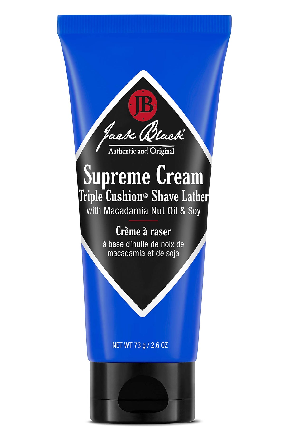 Jack Black Cream Triple Cushion Shave Lather 2.6 Fl Oz front view