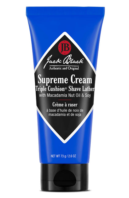 Jack Black Cream Triple Cushion Shave Lather 2.6 Fl Oz front view