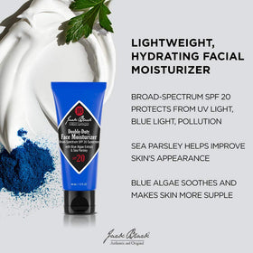 Jack Black Double Duty Face Moisturizer SPF 20 packaging details