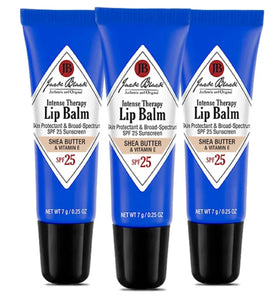 Jack Black Intense Therapy Lip Balm pack of 3 with SPF 25