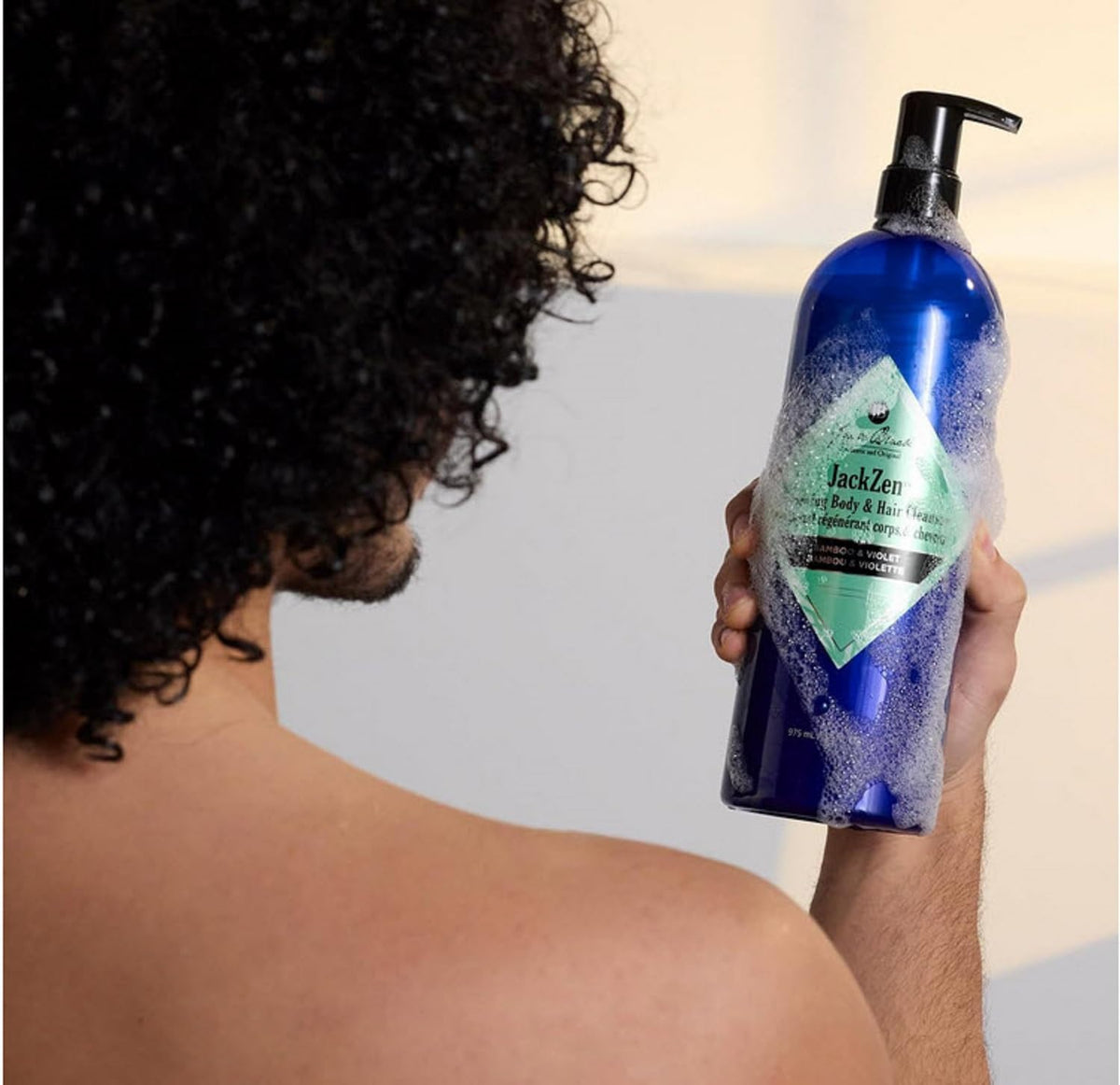 Jack Black JackZen body and hair cleanser side view