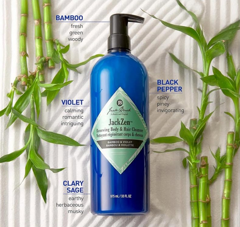 Jack Black JackZen Cleanser with bamboo and violet scent