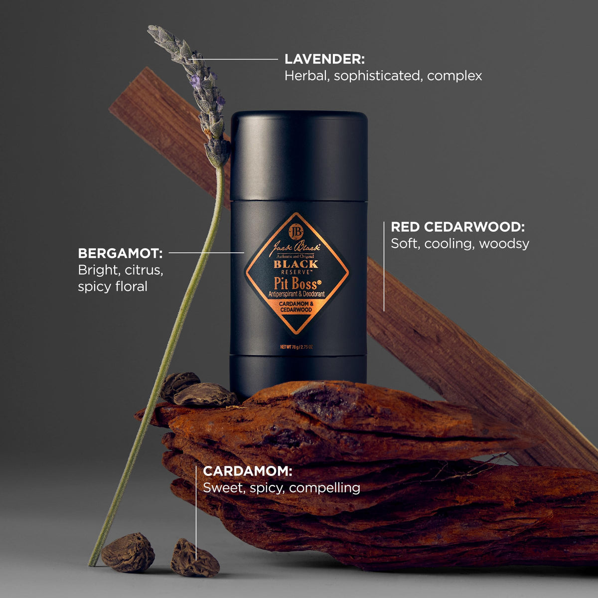 Jack Black Pit Boss Antiperspirant application demonstration
