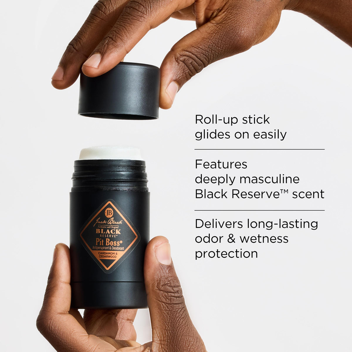 Jack Black Pit Boss Antiperspirant packaging