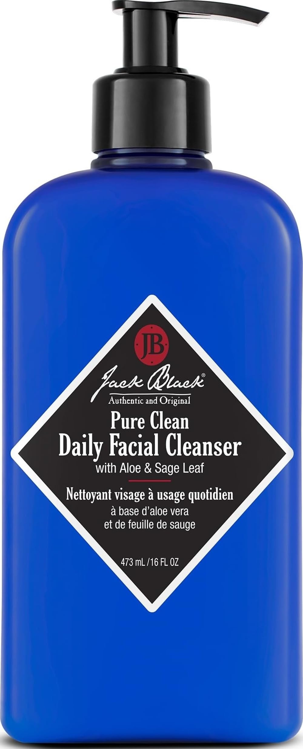 Jack Black Pure Clean Daily Facial Cleanser 16 Fl Oz front view