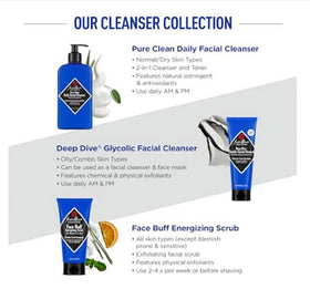 Jack Black Pure Clean Daily Facial Cleanser 3 Fl Oz back view