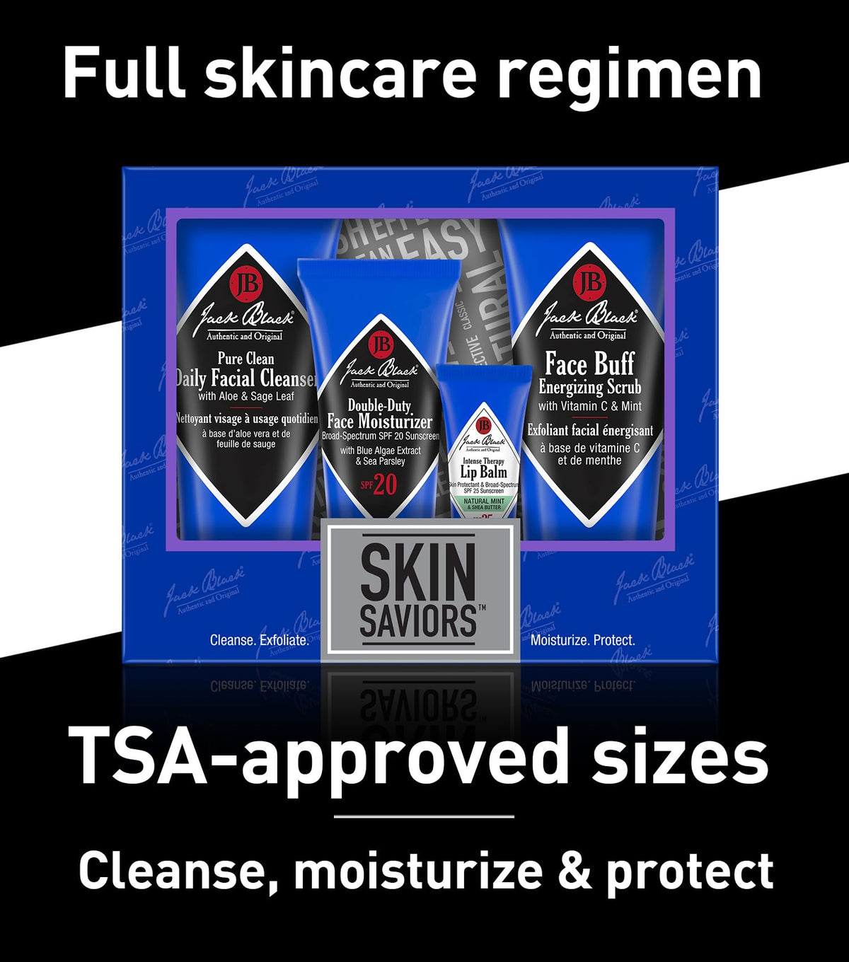 Jack Black Skin Saviors Set contents displayed