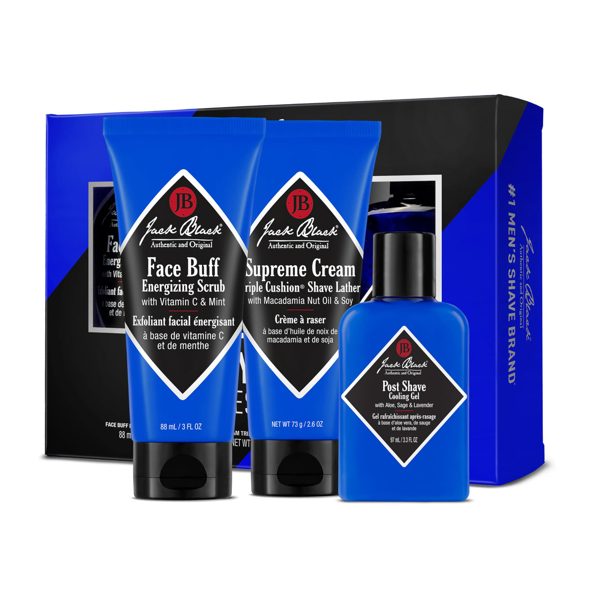 Jack Black Three You Need Shave Essentials Set packaging front view