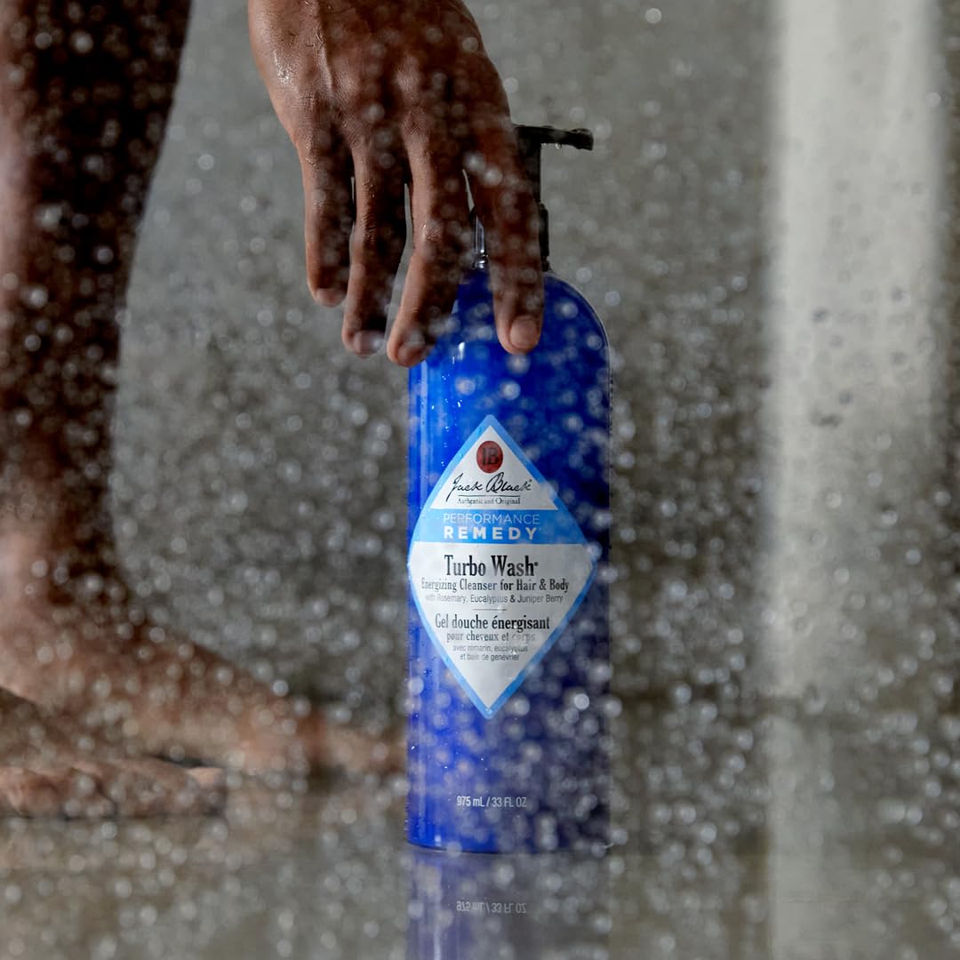 Jack Black Turbo Wash 10 Fl Oz in a bathroom setting