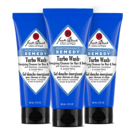Jack Black Turbo Wash 3-pack front view showing all tubes