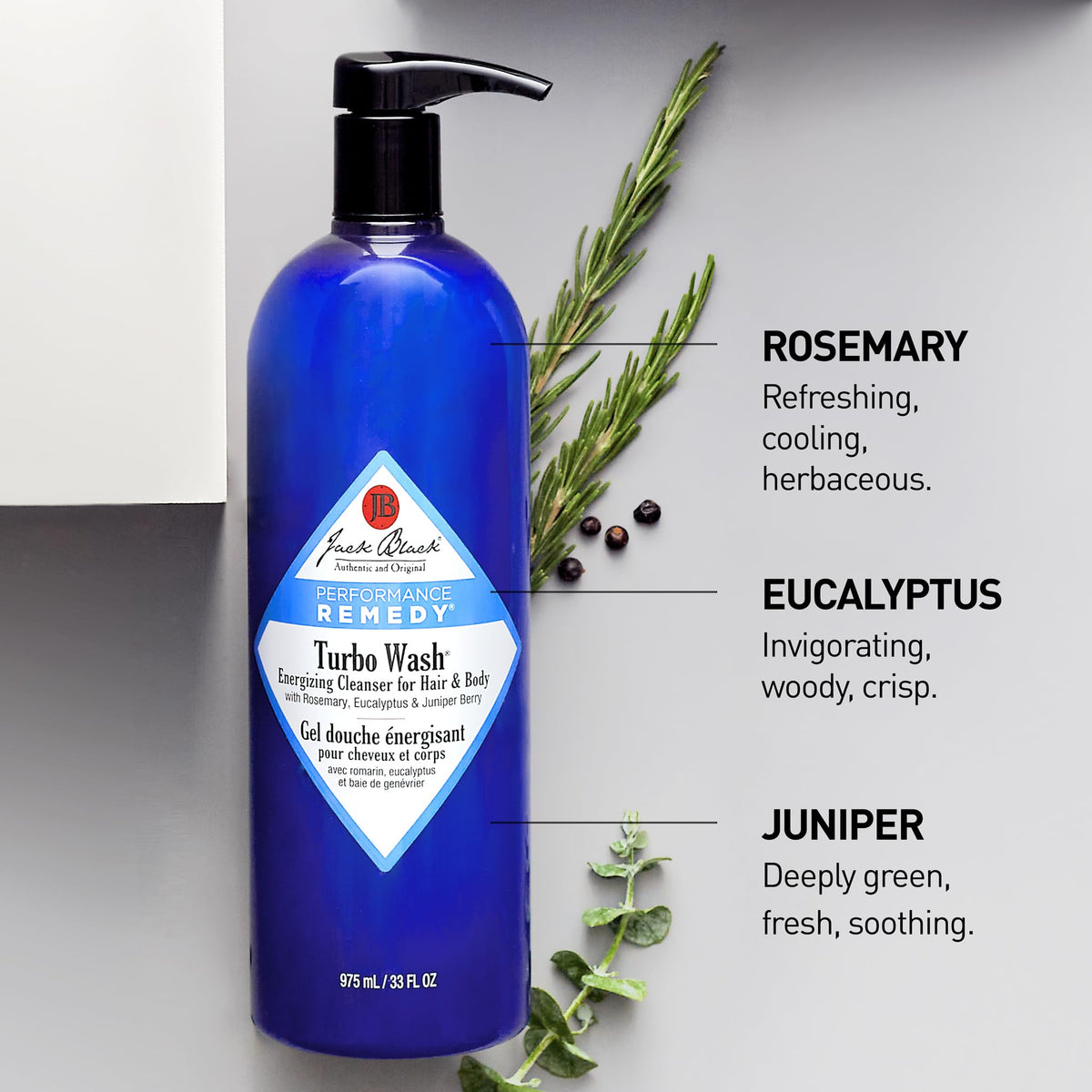 Jack Black Turbo Wash 33 Fl Oz in shower setting