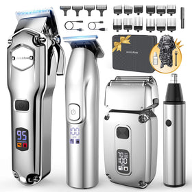 Jack & Rose 4-in-1 Hair Clippers Set with trimmers and guides