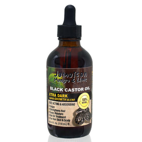 Jamaican Mango & Lime Black Castor Oil 4oz front view