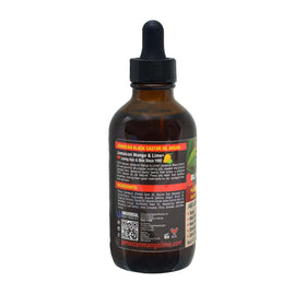 Jamaican Mango & Lime Black Castor Oil 4oz side view