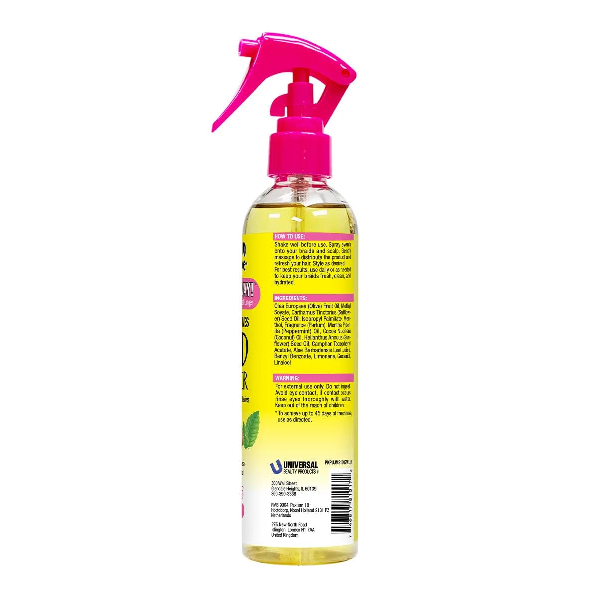 Jamaican Mango & Lime Braid Refresher Spray 220g side view