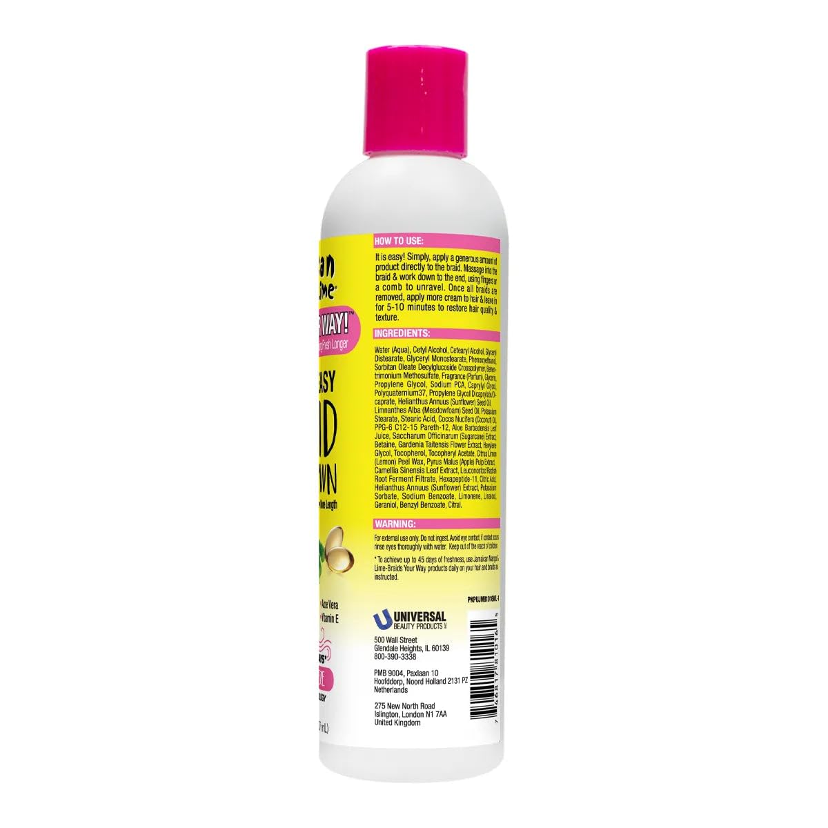 Jamaican Mango & Lime Braid Takedown Lotion packaging