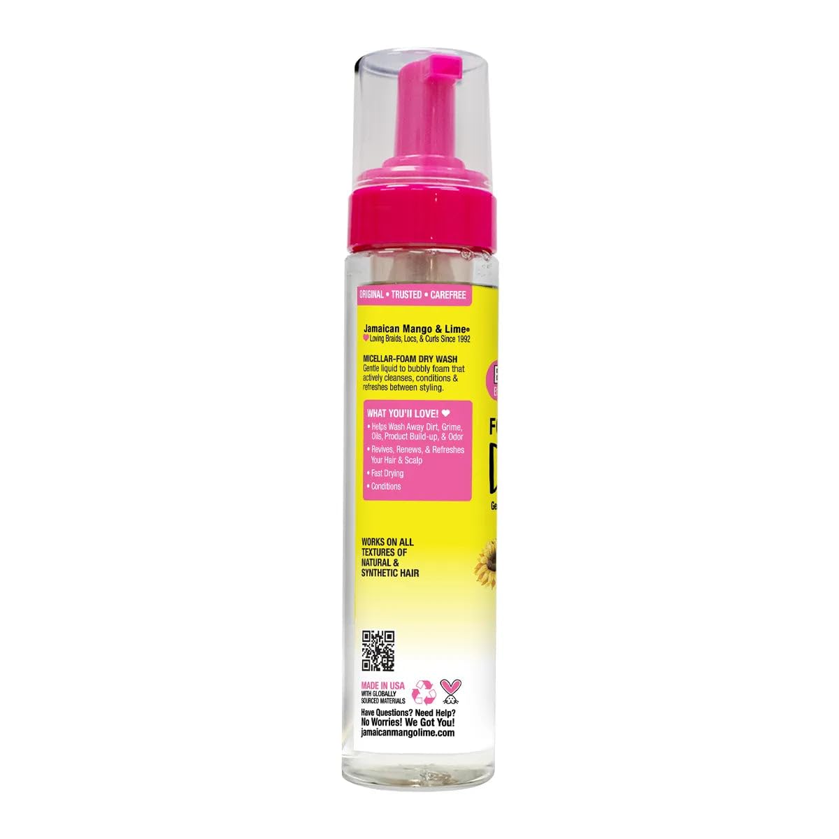 Jamaican Mango & Lime Braids Your Way Dry Wash application scene on scalp