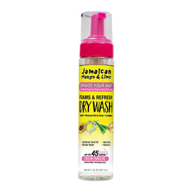 Jamaican Mango & Lime Braids Your Way Dry Wash front view with pump