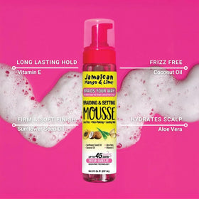 Jamaican Mango & Lime Braids Your Way Mousse packaging details