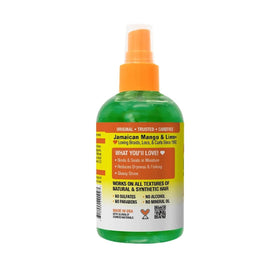 Jamaican Mango & Lime Hair N'Cense Spray in use on locs