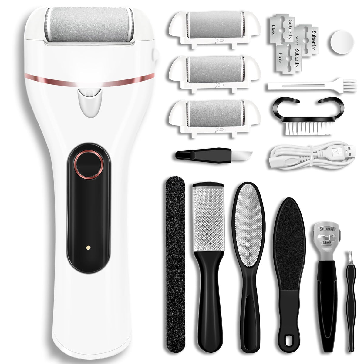 Jamestry Electric Foot Callus Remover Kit with accessories